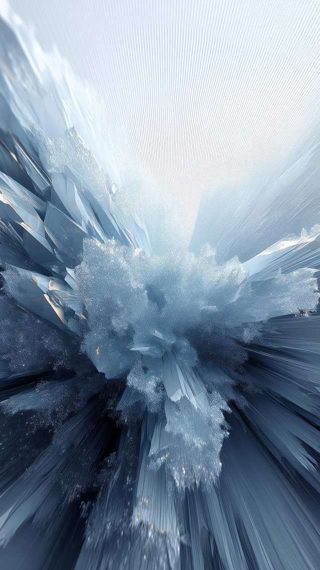 abstract crystals wallpaper, spectrum art, multicolored design, background for mobile wallpaper (vertical)