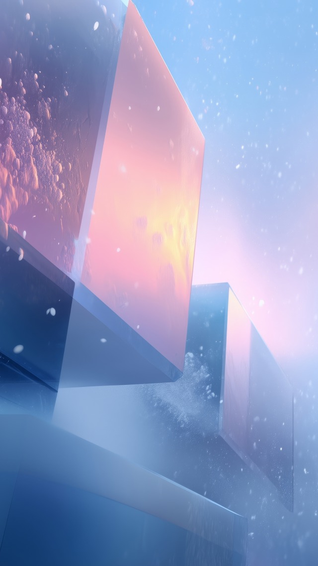 abstract crystals wallpaper, spectrum art, geometric art, background for mobile wallpaper (vertical)