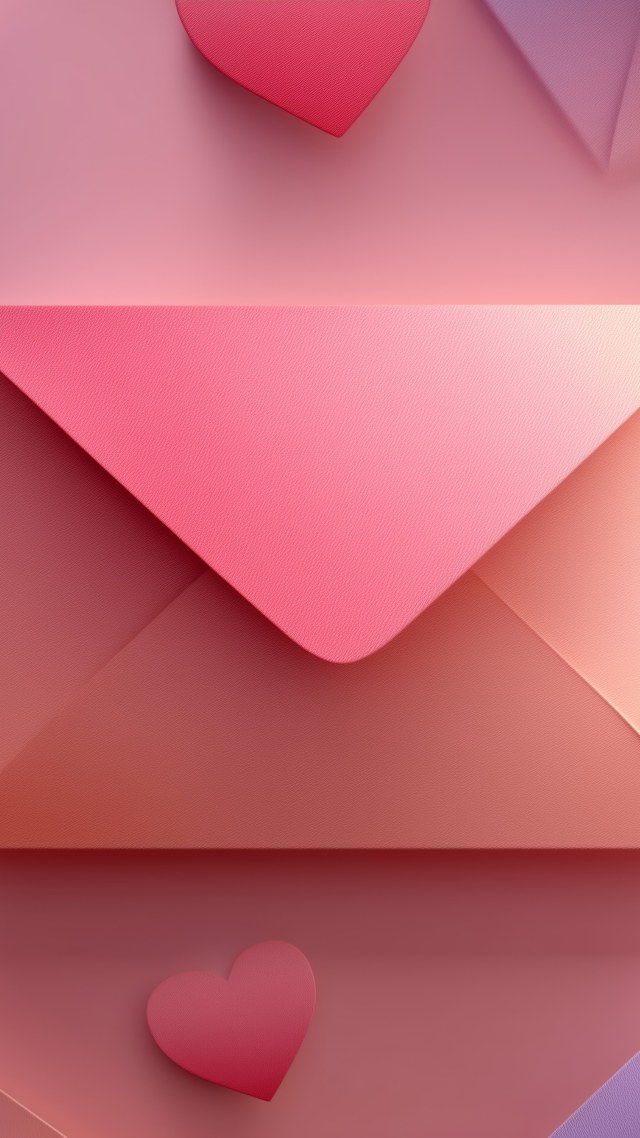 love note wallpaper, diy valentine, affection symbol, background for mobile wallpaper (vertical)