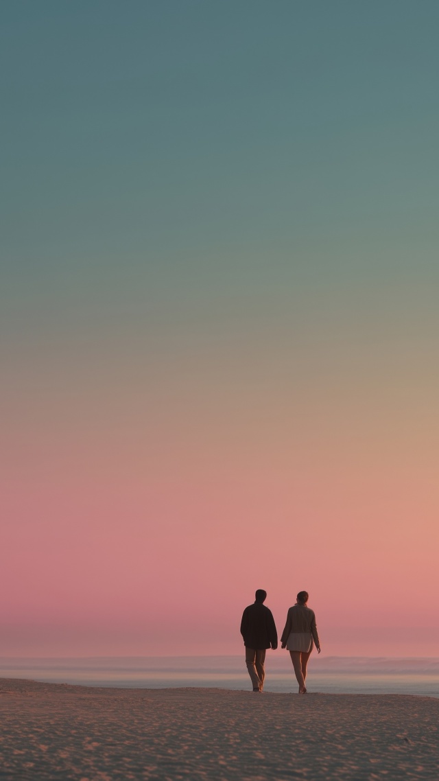 intimate moments wallpaper, nature romance, seaside escape, background for mobile wallpaper (vertical)