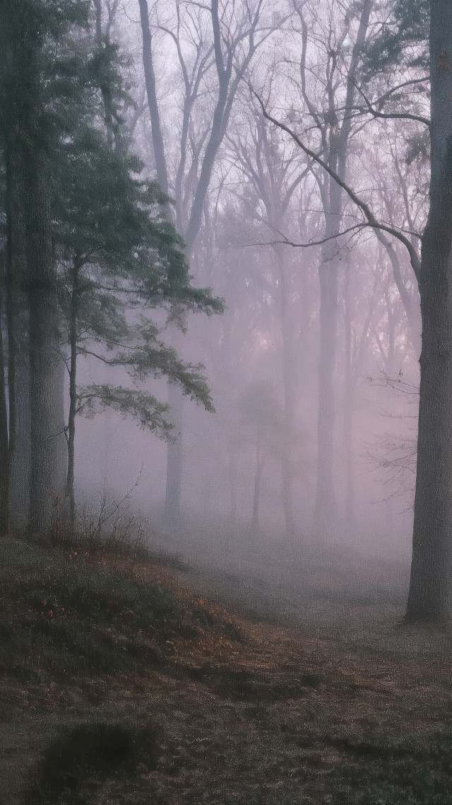 nature magic wallpaper, peaceful path, hazy sunlight, background for mobile wallpaper (vertical)