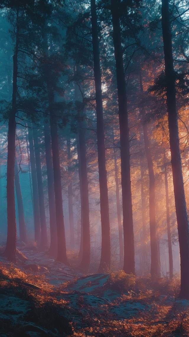 natural wonder wallpaper, mystical grove, nature wonderland, background for mobile wallpaper (vertical)