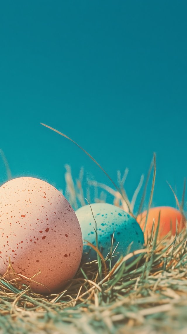 holiday crafts wallpaper, creative projects, easter eggs, background for mobile wallpaper (vertical)