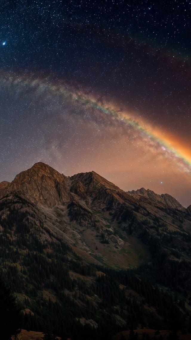 moody landscape wallpaper, prism, natures palette, background for mobile wallpaper (vertical)