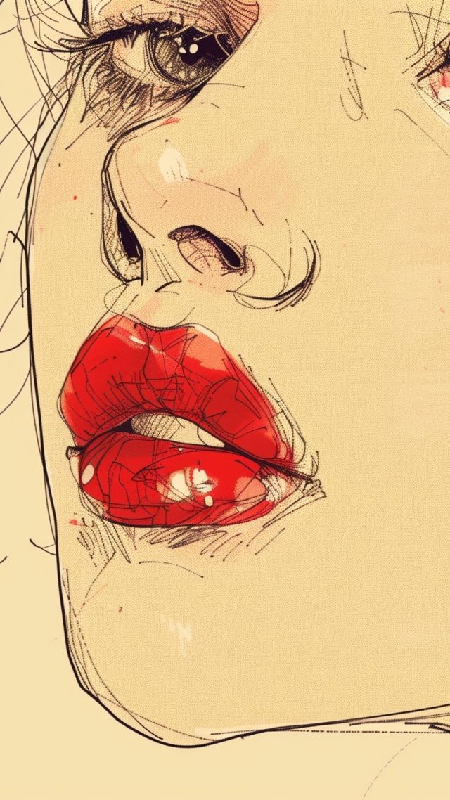 girl wallpaper, beauty, cosmetics, background for mobile wallpaper (vertical)