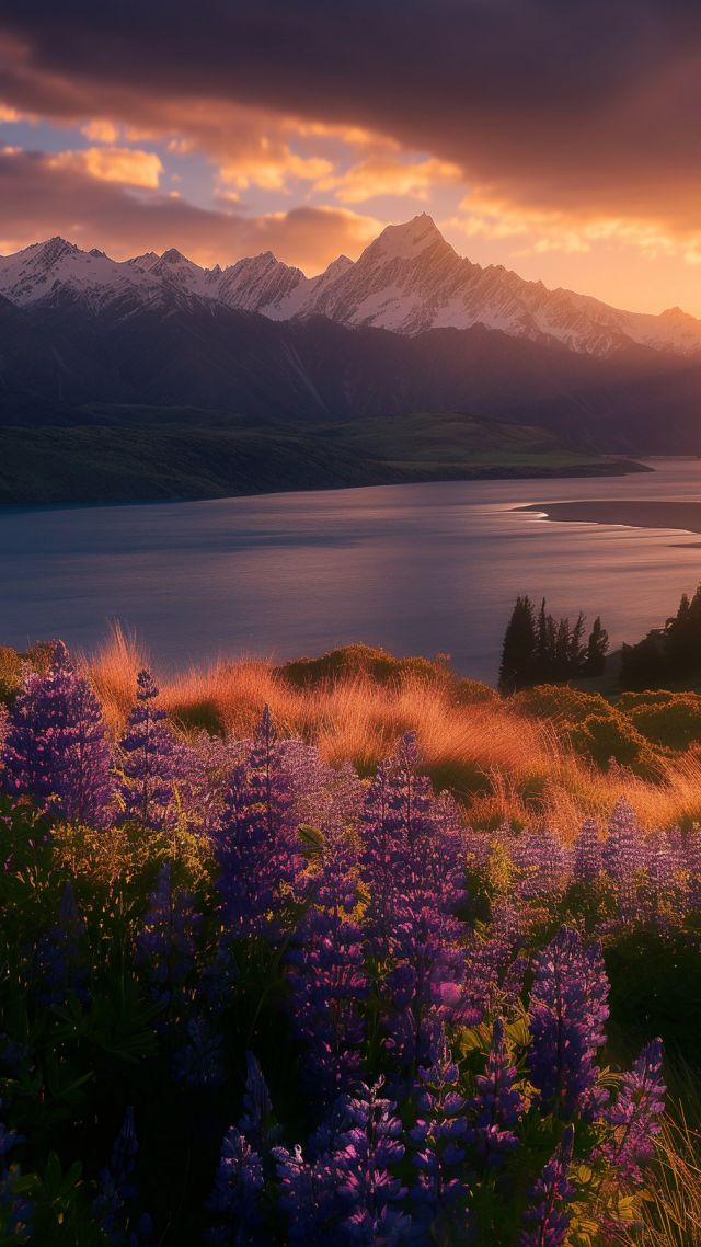 New Zealand wallpaper, mountain, 4k wallpaper, background for mobile wallpaper (vertical)