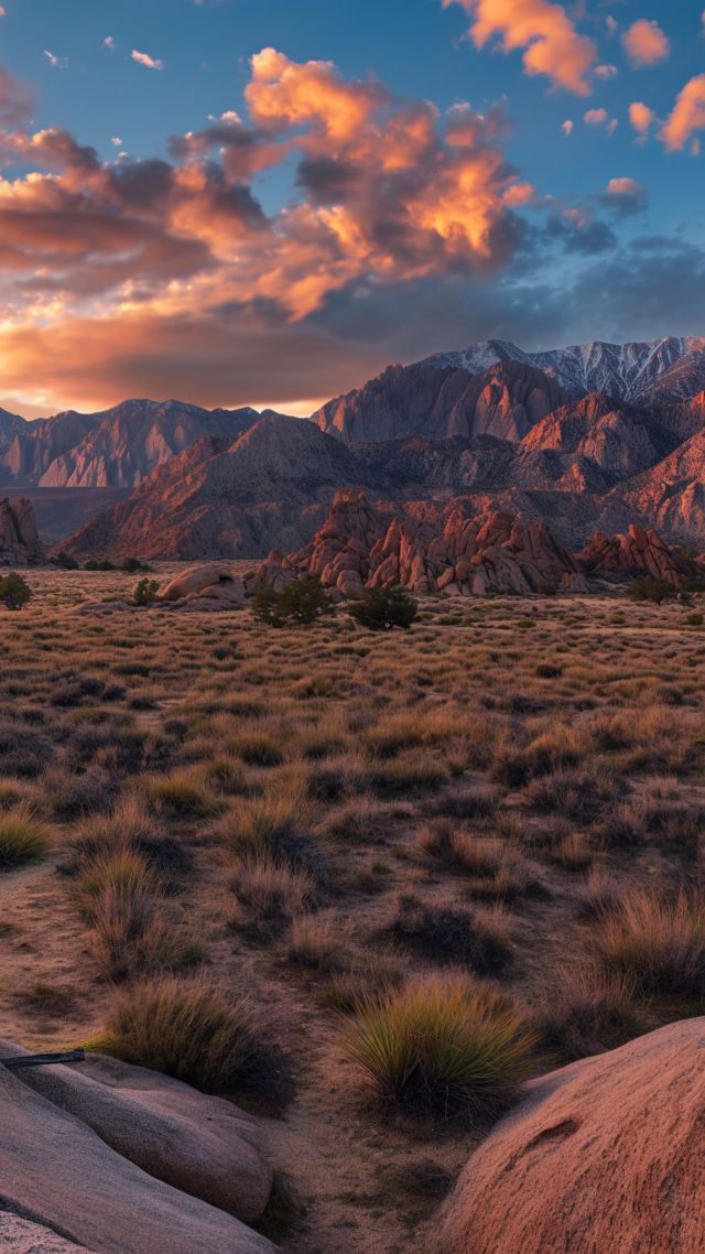 Alabama Hills wallpaper, mountains, 5k, background for mobile wallpaper (vertical)