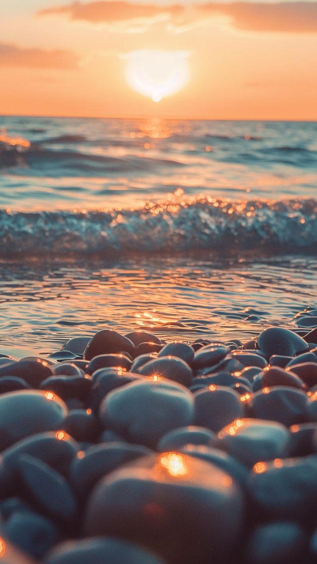 Sea wallpaper, Pacific Ocean, coastline, background for mobile wallpaper (vertical)