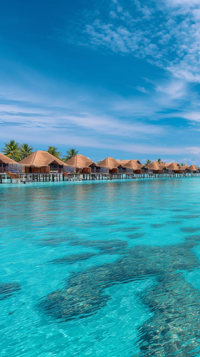 Maldives wallpaper, Best Beaches in the World, sandy shores, background for mobile wallpaper (vertical)