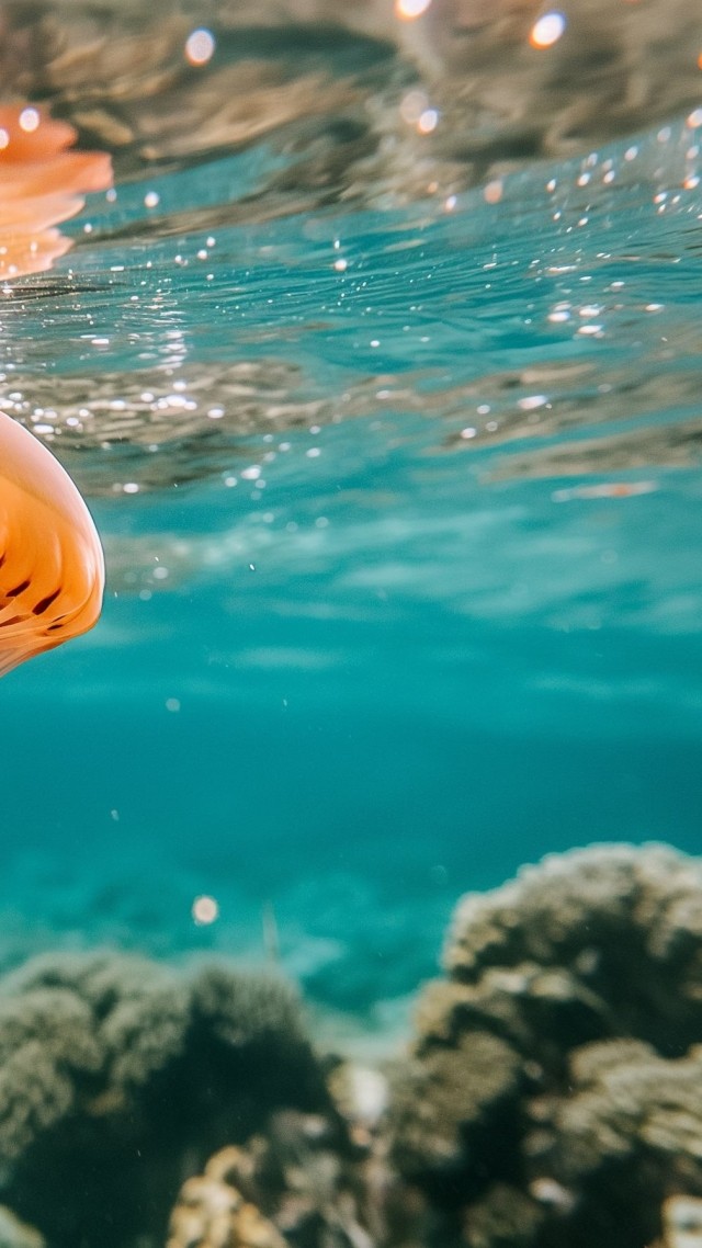 australian box jellyfish wallpaper, tourism, Indian Ocean, background for mobile wallpaper (vertical)